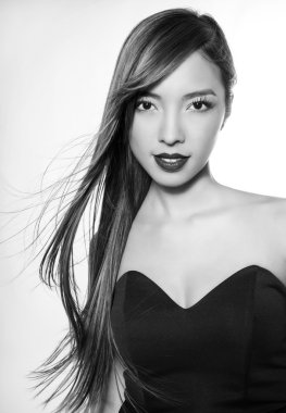 Güzel genç Asyalı kadın.