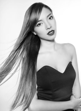 Güzel genç Asyalı kadın.