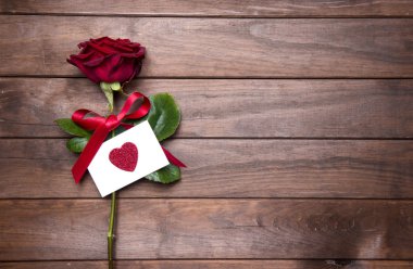 Sevgililer günü için güzel kırmızı gül