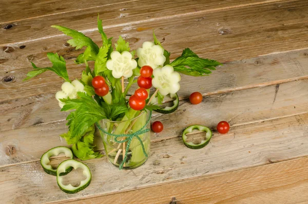 Decoratieve groente cocktail — Stockfoto