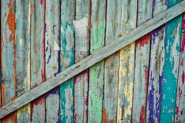 Kolorowe drewniane deski — Zdjęcie stockowe
