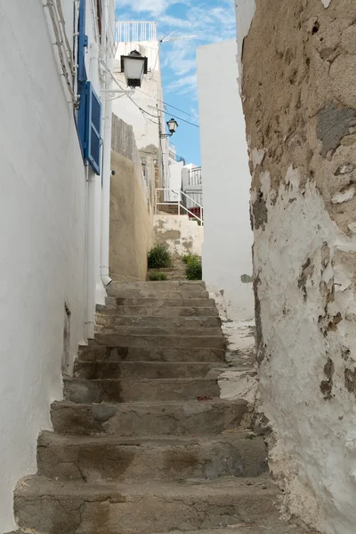 Narrow staircased street — Stock Photo, Image