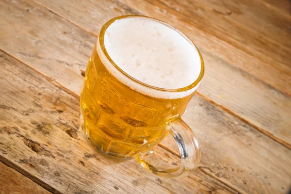 Traditional stein with lager — Stock Photo, Image