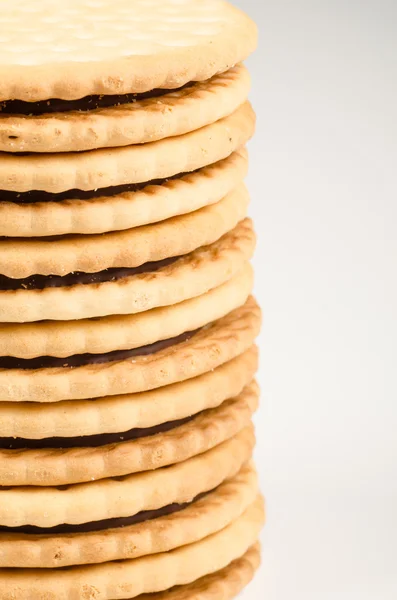 Chocolate filled cookies — Stock Photo, Image