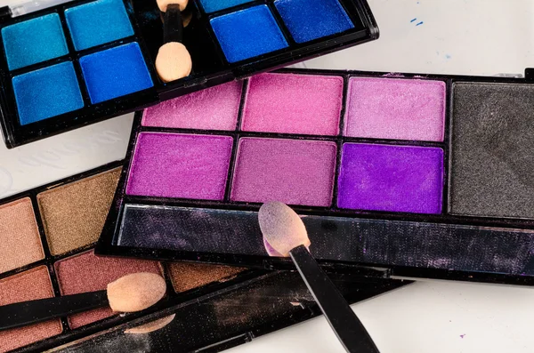 Ljusa makeup palett — Stockfoto
