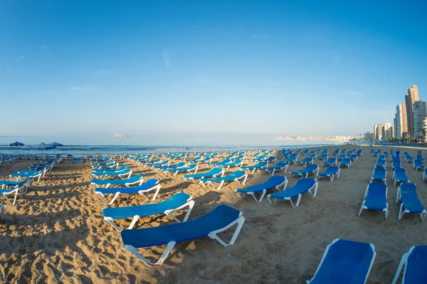Benidorm resort spiaggia — Foto Stock
