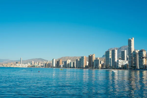 Vista a la bahía de Benidorm — Foto de Stock