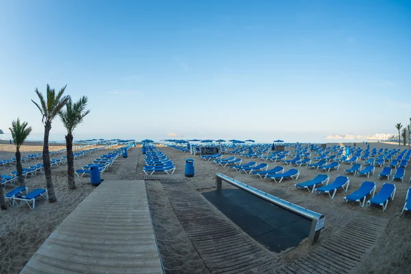 Benidorm vista sulla spiaggia — Foto Stock