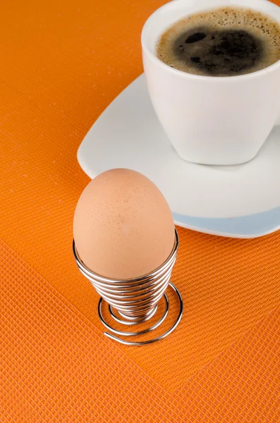 Hardboiled breakfast egg — Stock Photo, Image