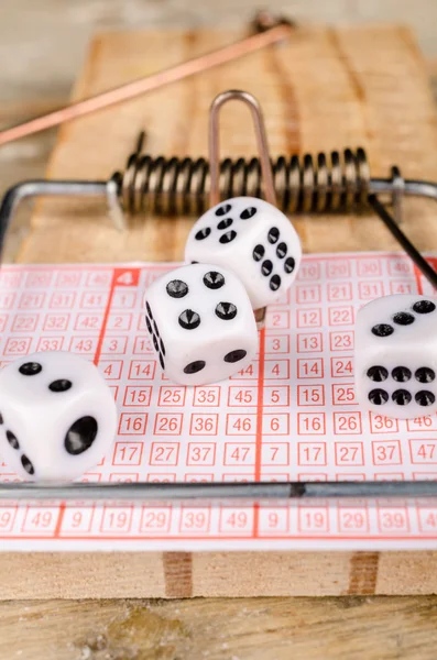 Compulsive gambling koncept — Stockfoto