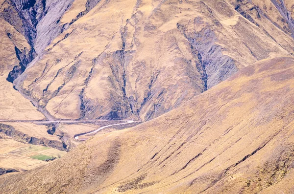 Erosion spår i bergen — Stockfoto