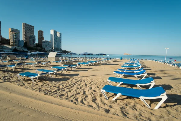 Benidorm resort strand — Stockfoto