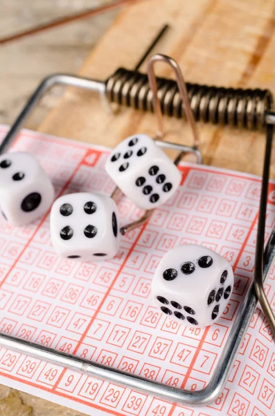 Compulsive gambling koncept — Stockfoto