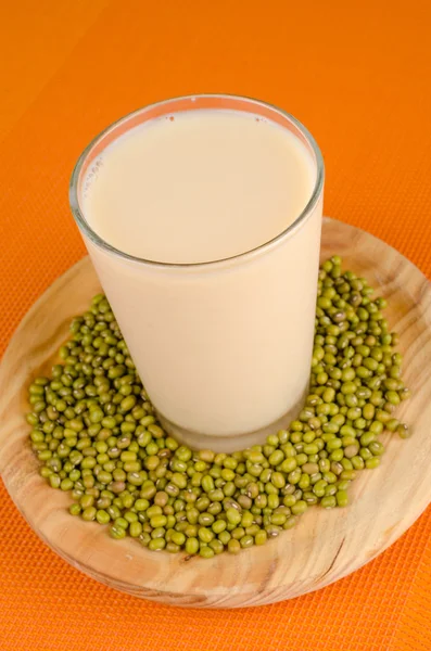 Vaso de leche de soja —  Fotos de Stock