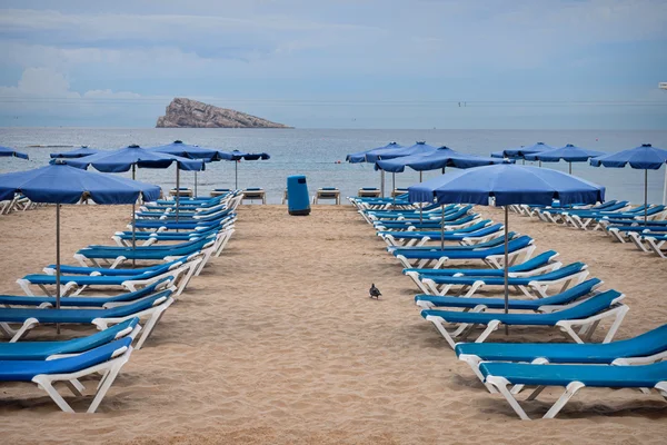 Benidorm resort beach — Zdjęcie stockowe