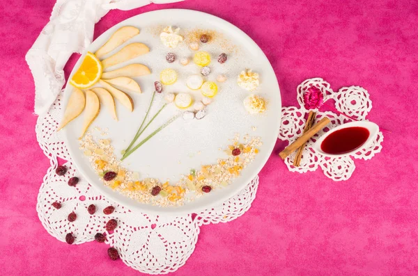 Fruity kid dessert — Stock Photo, Image