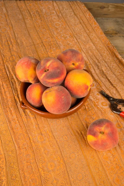 Peach harvest — Stock Photo, Image