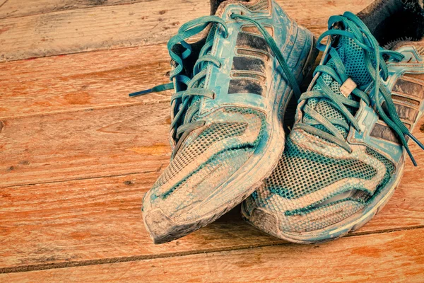 Worn sports shoes — Stock Photo, Image