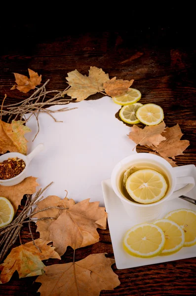 Podzimní čaj — Stock fotografie