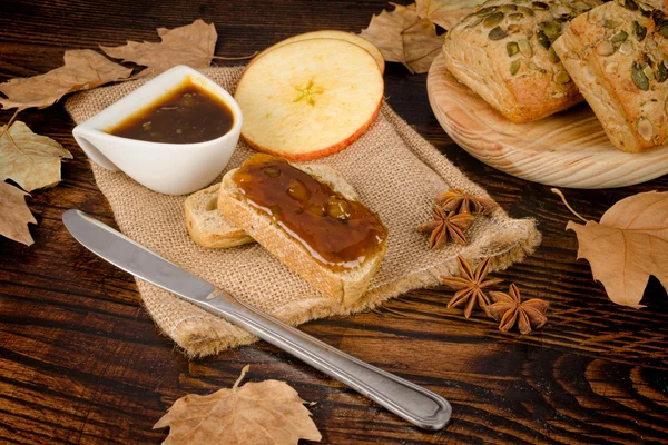 Homemade apple butter — Stock Photo, Image