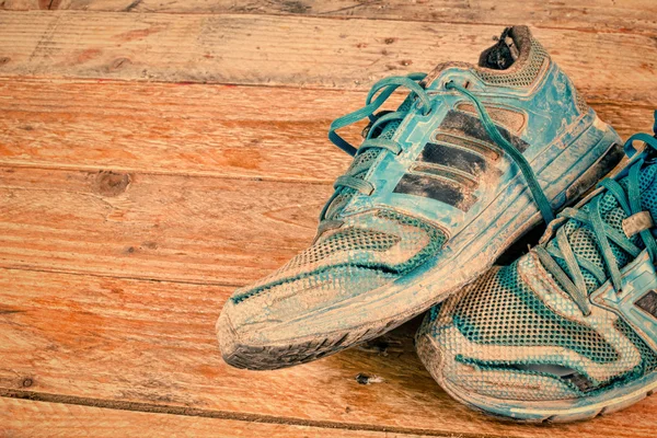 Worn sports shoes — Stock Photo, Image