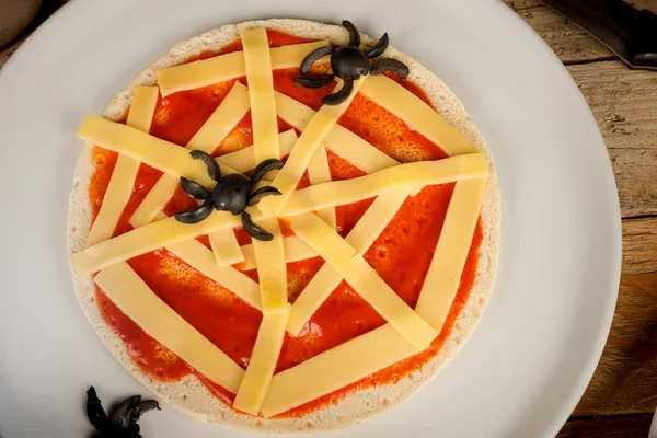 Halloween pizza — Stock Photo, Image