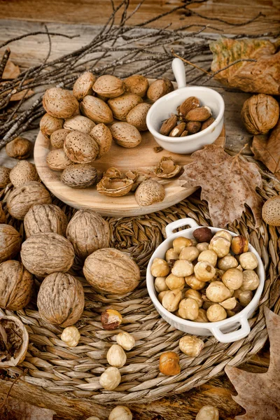 Assorted nuts — Stok fotoğraf