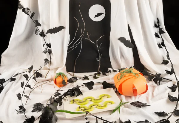 Gyümölcsös halloween desszert — Stock Fotó