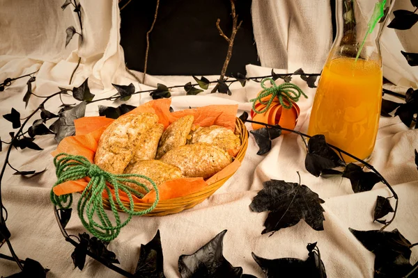 Halloween  pumpkin pies — Stock Photo, Image