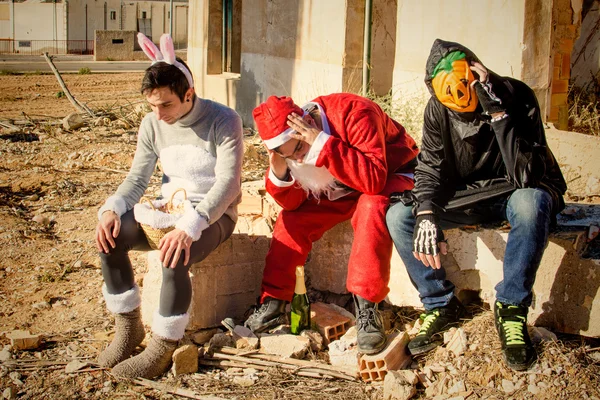 Depressed  Santa — Stock Photo, Image