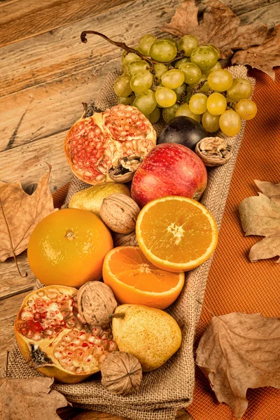 Hösten frukt stilleben — Stockfoto