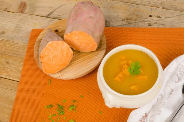 Sweet potato soup — Stock Photo, Image