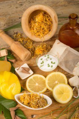 Doğal kozmetik natürmort