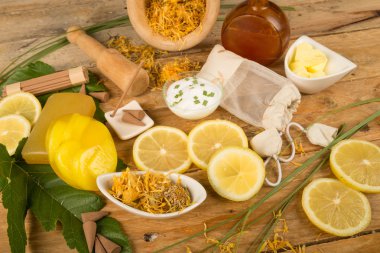 Doğal kozmetik natürmort