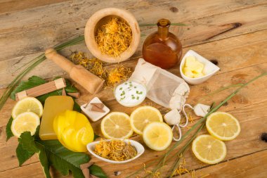 Doğal kozmetik natürmort