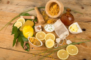 Doğal kozmetik natürmort