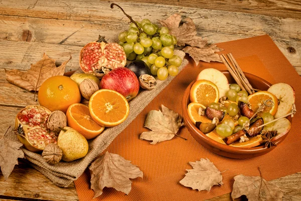Hösten frukt stilleben — Stockfoto