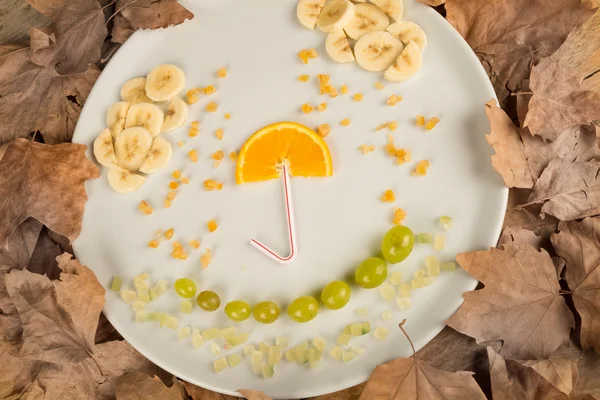 Autumn fruit salad — Stock Photo, Image