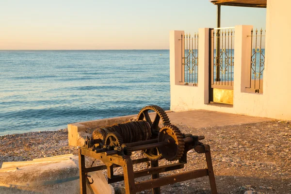 Barche da pesca sulla baia di Altea — Foto Stock