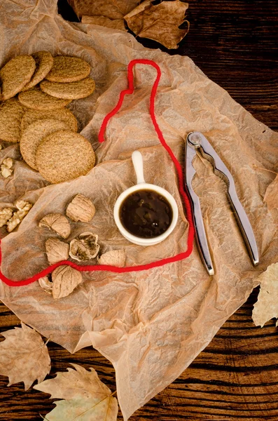 Homemade walnut cookies — Stock Photo, Image