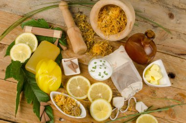 Doğal kozmetik natürmort