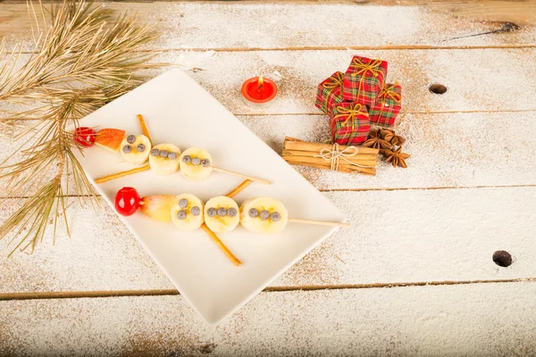 Kerst dessert voor kinderen — Stockfoto