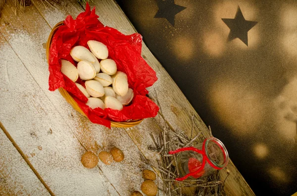 Almond Christmas sweet — Stock Photo, Image