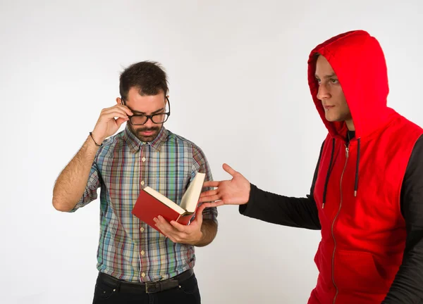 Zwei sehr unterschiedliche Typen — Stockfoto