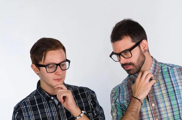 Nerd-Porträt — Stockfoto