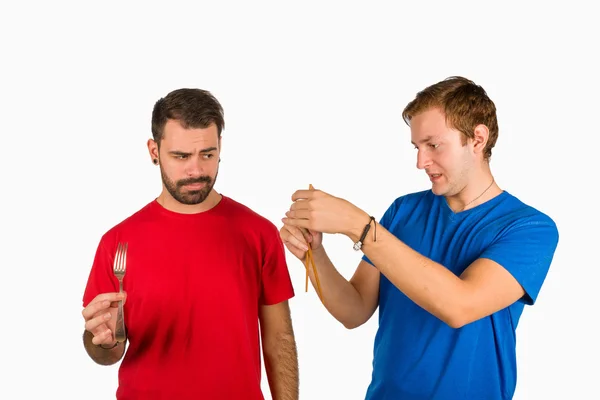 Trouble with chopsticks — Stock Photo, Image