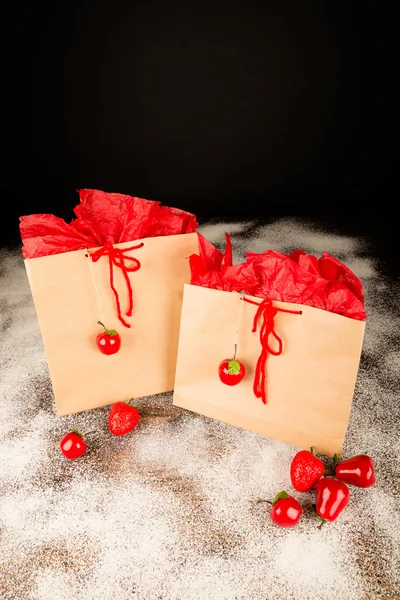 Shopping bag di Natale — Foto Stock