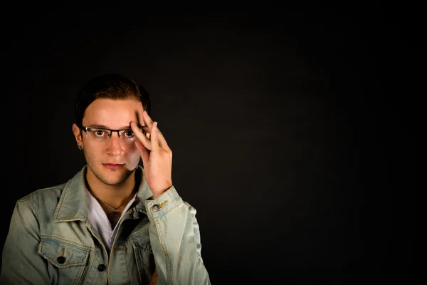 Chlápek s brýlemi — Stock fotografie