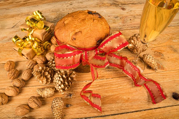 Panettone naturaleza muerta — Foto de Stock