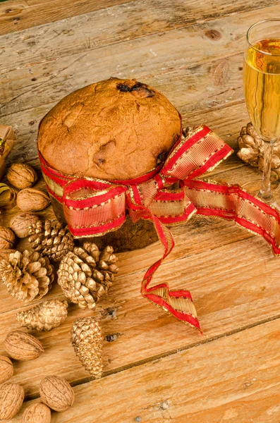 Panettone naturaleza muerta —  Fotos de Stock